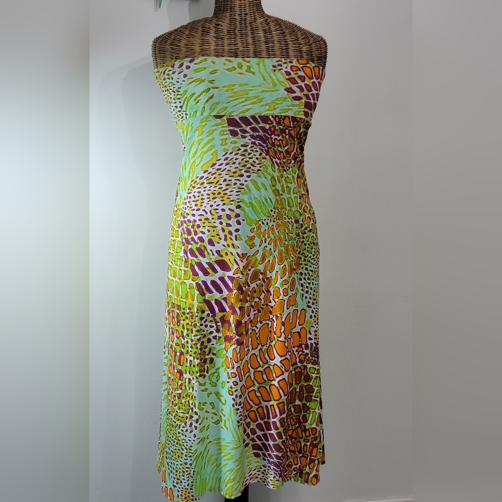 Azules Stretch  Maxi Skirt or Strapless Dress szS  BinM